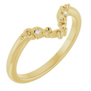 Accented Band with style 126023