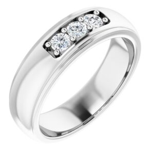 Three-Stone Band with style 126387