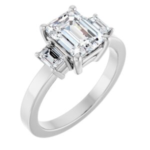 Three-Stone Engagement Ring  with style 126500
