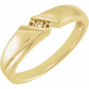 Three-Stone Band with style 120163