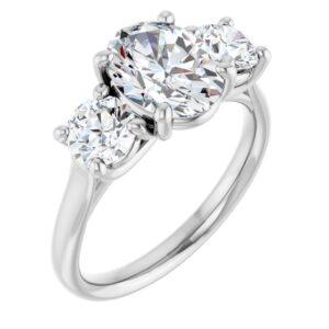Three-Stone Engagement Ring  with style 122105